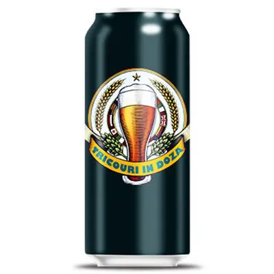 Tricou conservat in doza de bere de 0,5L