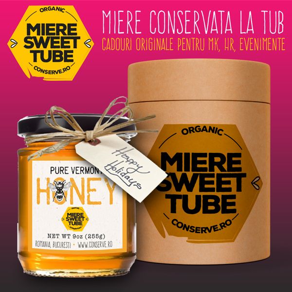 Miere conservata in tub de carton