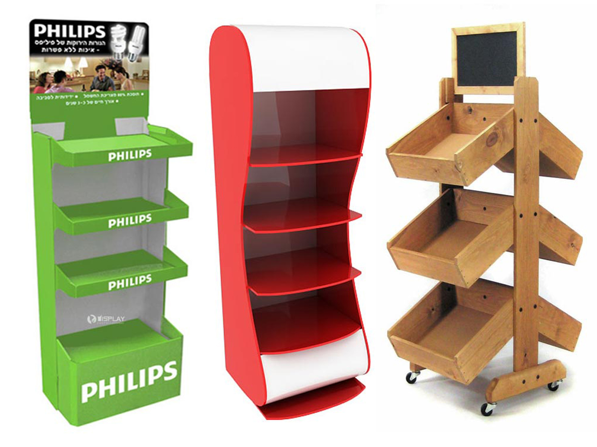 Productie-de-standuri de prezentare din carton metal si lemn