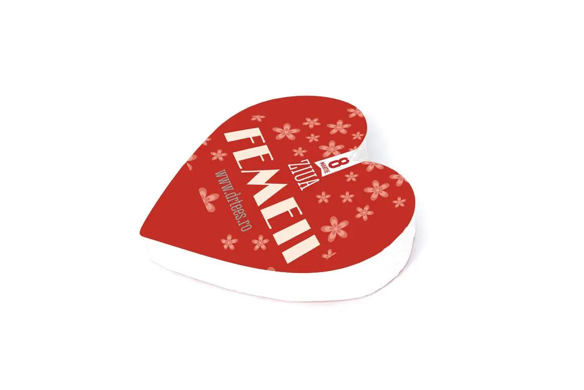 Tricouri comprimate in forma de inima